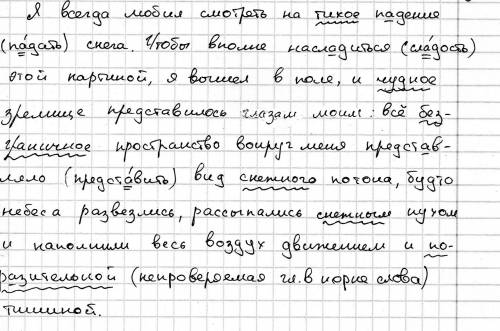 Явсегда любил смотреть на тихое снега.чтобы вполне насл..диться этой картиной,я вышел в поле,и чудно