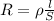 R=\rho \frac{l}{S}