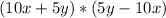 (10x+5y)*(5y-10x)