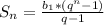 S_{n}=\frac{b_{1}*(q^{n}-1)}{q-1}