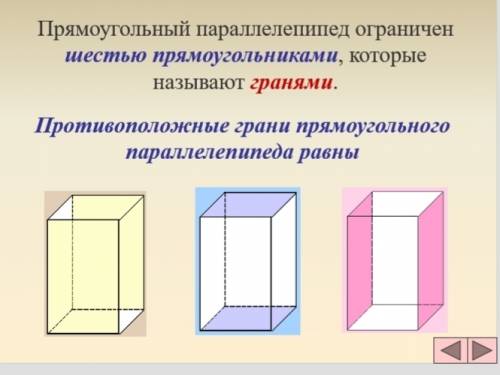 Обьясните противоположные грани куба 3 кл