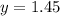 y=1.45