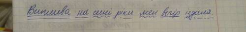 Синтаксичний розбір речення виплива на сині ріки ясен вечіп іздаля