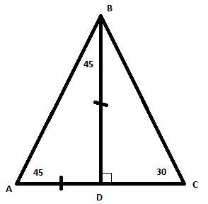 Bd-высота abc.bdравнаda.уголc равен 30° найти: угол abc