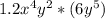 1.2x^4y^2*(6y^5)