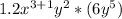 1.2x^{3+1}y^2*(6y^5)