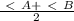 \frac{\ \textless \ A + \ \textless \ B}{2}