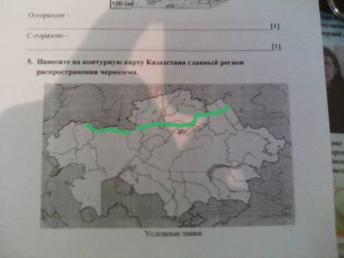 Контурная карту казахстана главный регион распространения чернозема.