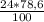 \frac{24*78,6}{100}