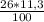 \frac{26*11,3}{100}