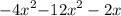 { - 4x }^{2} { - 12x}^{2} - 2x