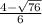 \frac{4- \sqrt{76} }{6}