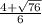 \frac{4+ \sqrt{76} }{6}