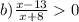 b) \frac{x-13}{x+8}0