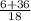 \frac{6+36}{18}