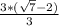 \frac{3*( \sqrt{7}-2) }{3}