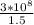 \frac{3*10^{8} }{1.5}