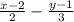 \frac{x-2}{2} - \frac{y-1}{3}