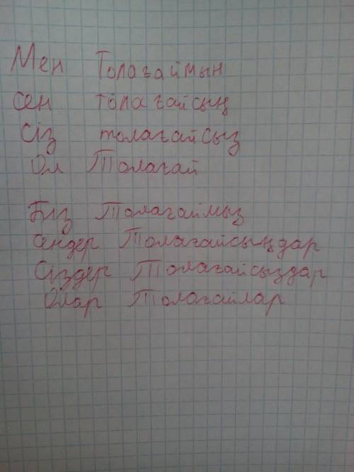 Просклоняйте слово по жиктик жалгау слова толағай