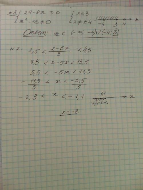 Срешением.при каких значениях x имеет смысл выражение корень 24-8x + 6/x2-16 и если можно номер два,