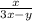 \frac{x}{3x - y}