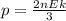 p=\frac{2nEk}{3}