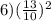 6)( \frac{13}{10} ) {}^{2}