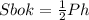 Sbok= \frac{1}{2} Ph