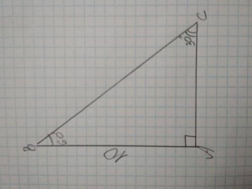 Дан прямоугольный прямоугольник abc угол b=60,ab=10.найдите bc