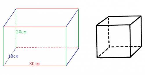 Имеется прямоугольный параллелепипед,изготовленный из проволоки .измерения параллелепипеда равны 10с