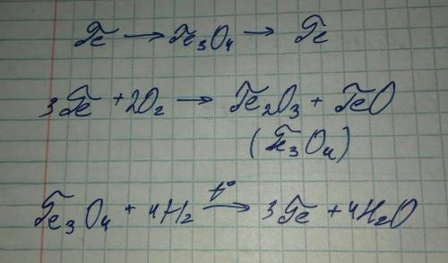 Реактивами в цепочке превращений fe-fe3o4-fe являются: а h2 и o2 б h2o и h2 в h2o и o2 г o2 и h2