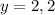 y=2,2