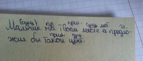 Произвести разборы 2 3 4 предложения мальчик на твоём месте я предложил бы такой цвет