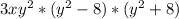 3x y^{2} * (y^{2} - 8)*( y^{2} + 8)