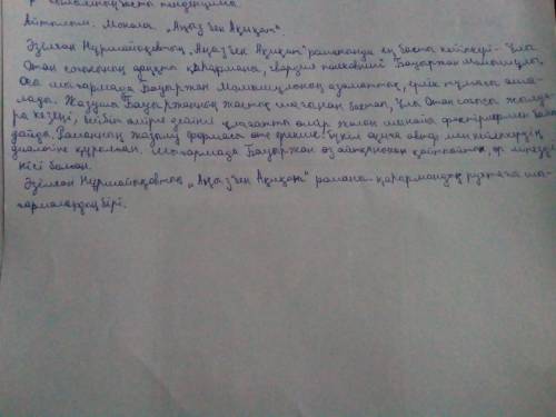 Берілген тақырып бойынша 2 минуттық монолог құрастырыңыз. кейіпкерге автор берген мінездеменің тілді