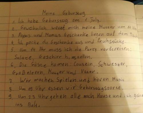 Нужен легкий текст на про день рождения. где-то 7-9 предложений.