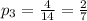 p_3=\frac{4}{14} =\frac{2}{7}