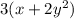 3(x + 2y {}^{2} )