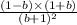 \frac{(1 - b) \times (1 + b)}{(b + 1) ^{2} }