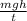 \frac{mgh}{t}