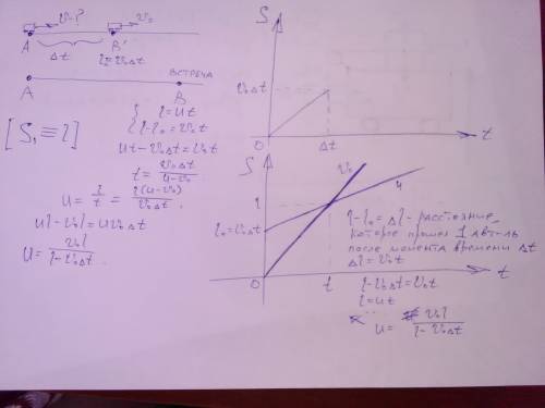 Из пункта а выехал автомобиль с постоянной скоростью vo. через промежуток времени, равный t, из того