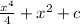 \frac{x^4}{4} + x^2 + c