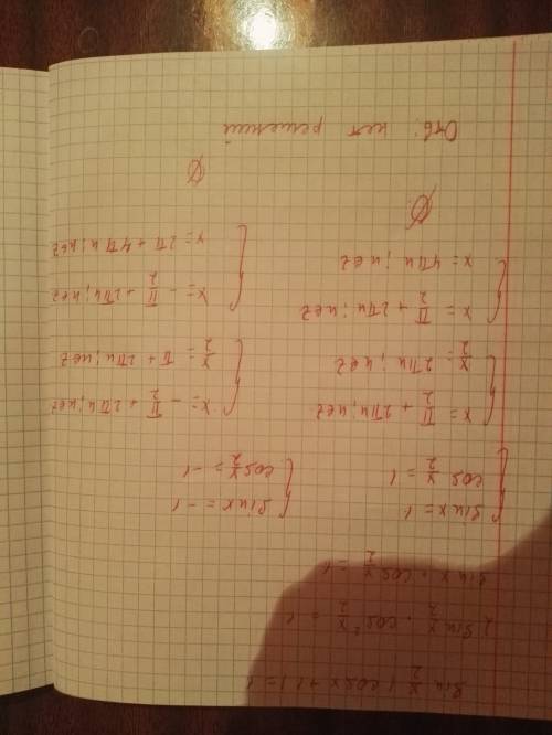 Стригонометрией, 1) sin x/2 (cosx +1) = 1 2) 2sinx +1 / 2cosx + корень из 3 = 0