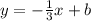 y=- \frac{1}{3}x+b