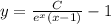 y= \frac{C}{ e^{x}(x-1)}-1