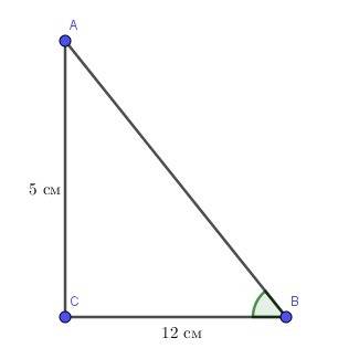 Втреугольнике авс, ас=5; вс=12, угол с=90°. найдите синус угла в.