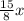 \frac{15}{8}x