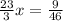 \frac{23}{3}x= \frac{9}{46}