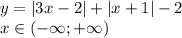 y=\left |3x-2 \right |+\left | x+1 \right |-2\\x\in(-\infty;+\infty)