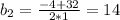 b_2=\frac{-4+32}{2*1}=14